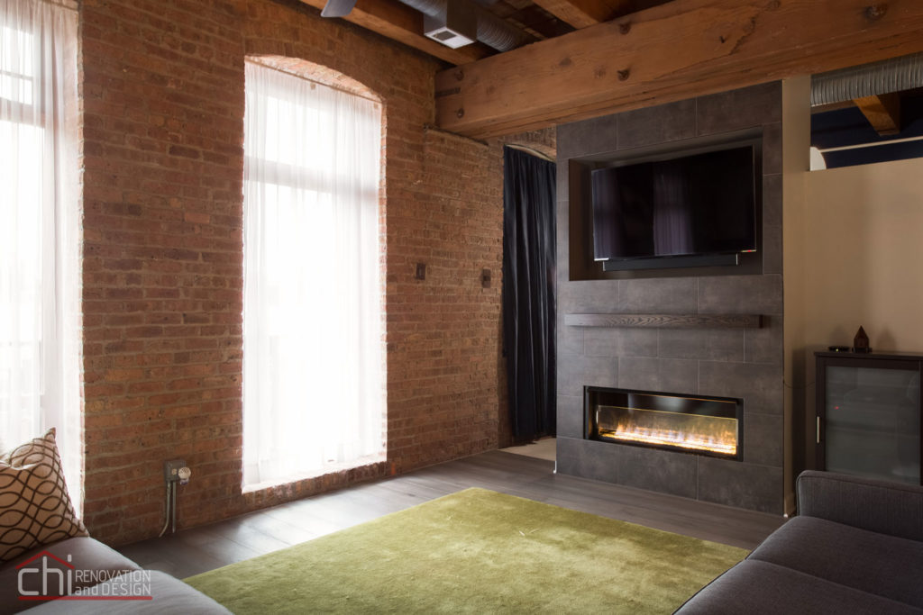 CHI | Chicago Modern Rustic Living Area Remodeling
