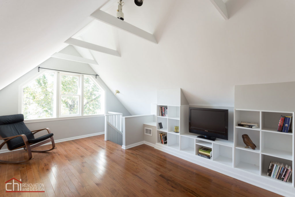 CHI | Chicago Roscoe Attic Living Space Remodel