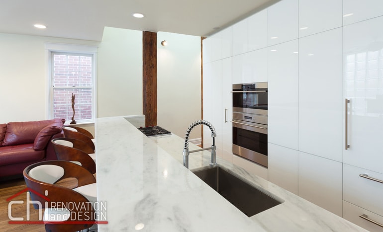 Contemporary Chicago Kitchen Countertop Remodelers